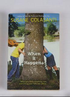 When It Happens by Susane Colasanti