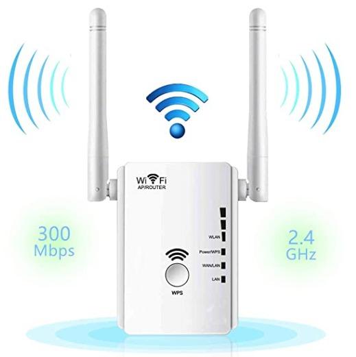 Wifi Extender Wireless Internet Range Booster Aigital Upgraded 300mbps Wifi Repeater Mini Router Access Point Signal Amplifier With Dual External Antennas Extend 2 4ghz Network To Cover Longer Areas Easy Setup And Use
