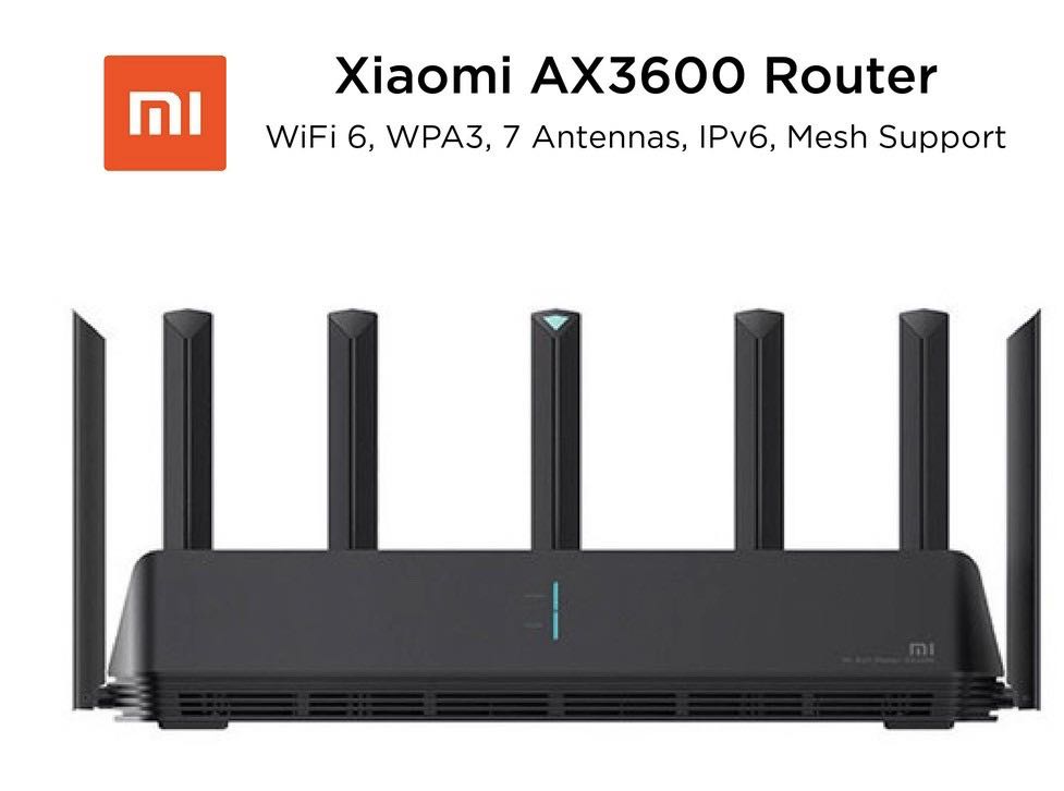 Xiaomi Wifi 6 Router, AIoT Wireless Dual Band Router AX3600 6 2976 Mbps ...