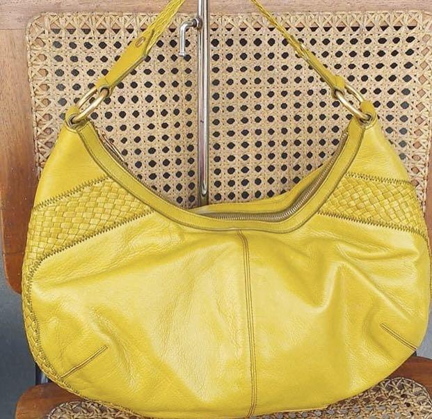 YSL mustard Largish hobo bag