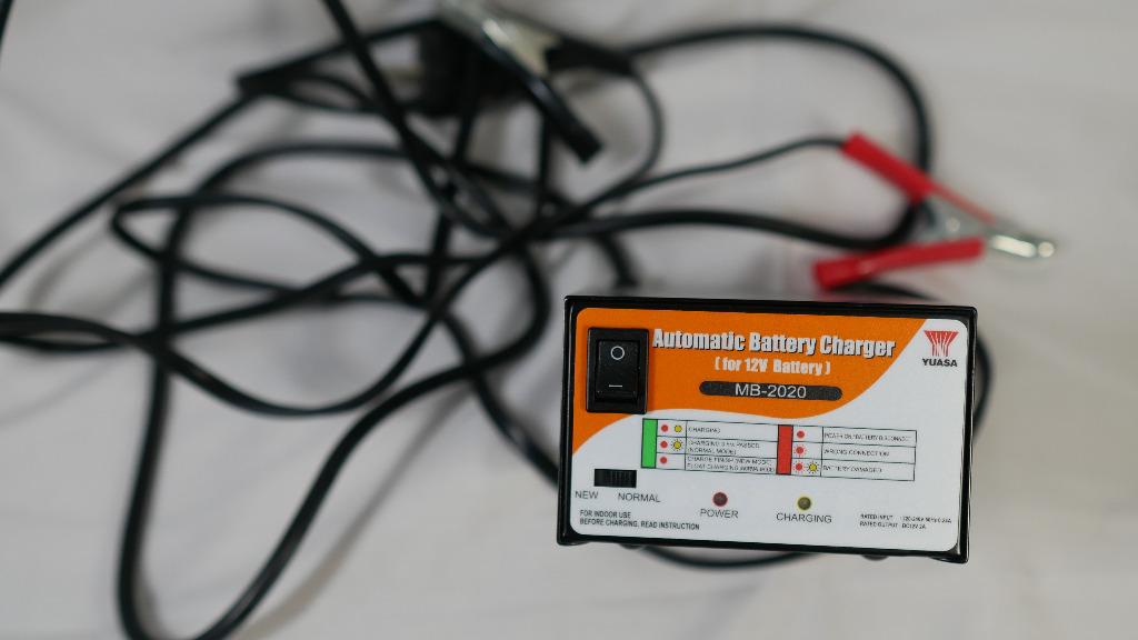 Yuasa 12V Battery Charger (MB2020), Motorcycles, Motorcycle Accessories on Carousell