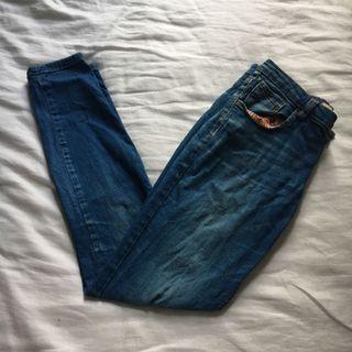 Zara ~ Core Denim Blue Skinny Jeans