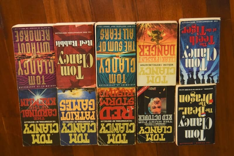 10 Tom Clancy Books Jack Ryan Series Worth Rm300 Books Stationery Books On Carousell