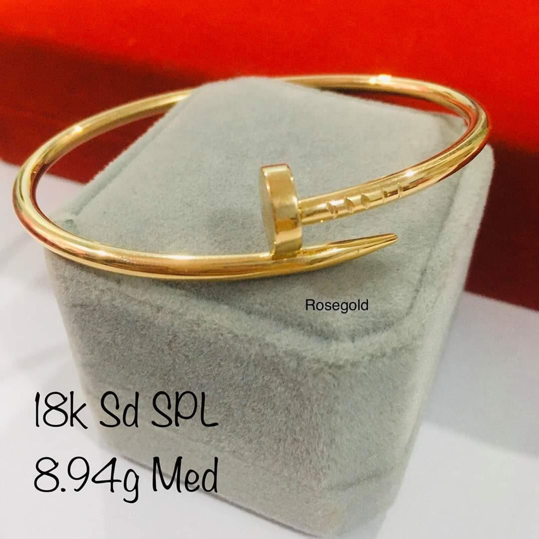 Nail bangle on sale 18k gold