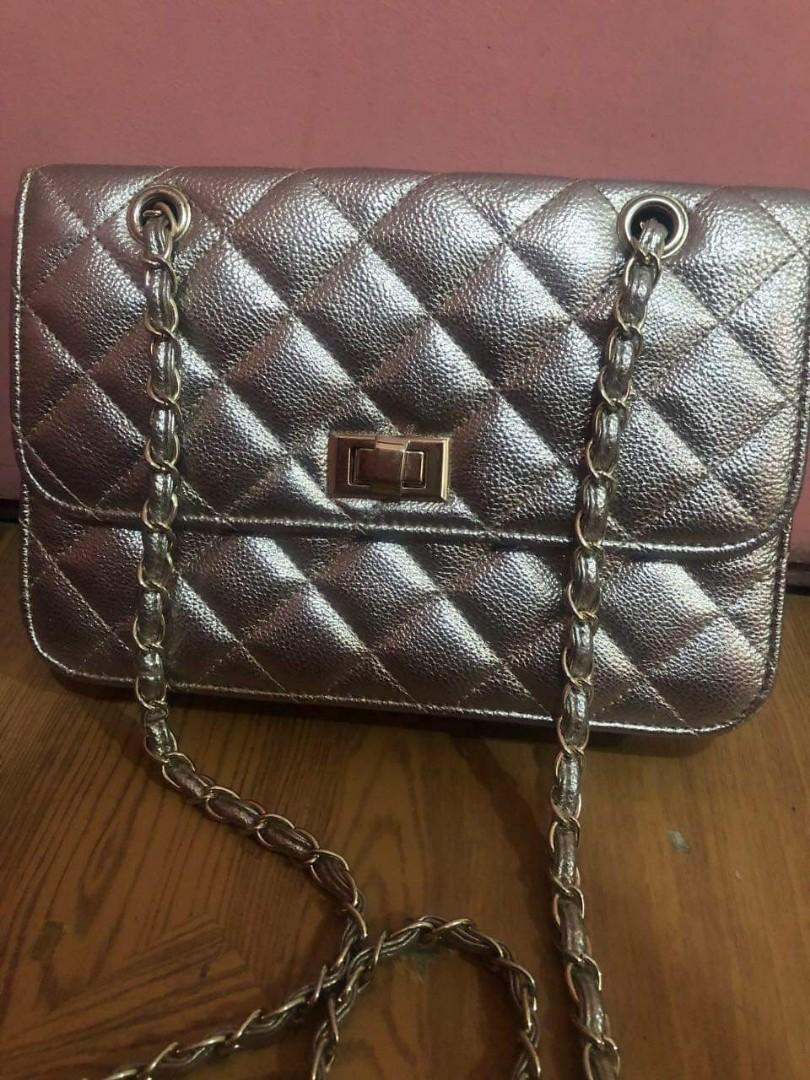 rose gold bag chain