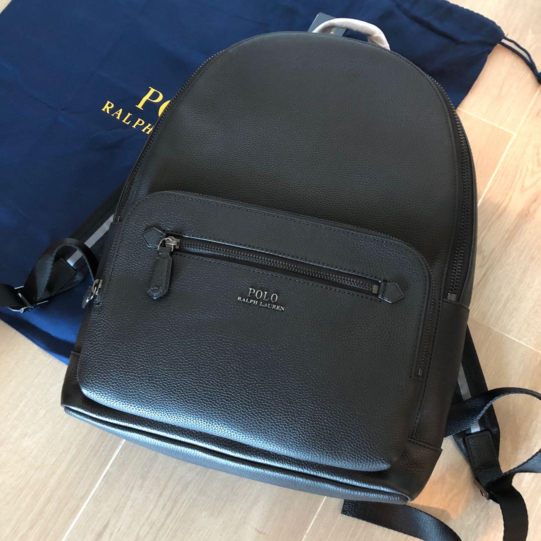 Polo ralph lauren best sale pebbled leather backpack