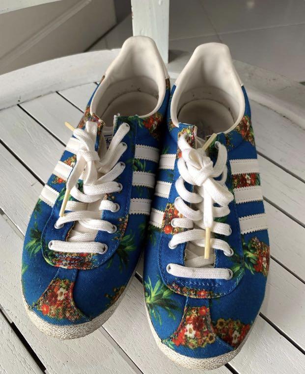 Adidas floral tropical, Fashion, Footwear, Sneakers on Carousell