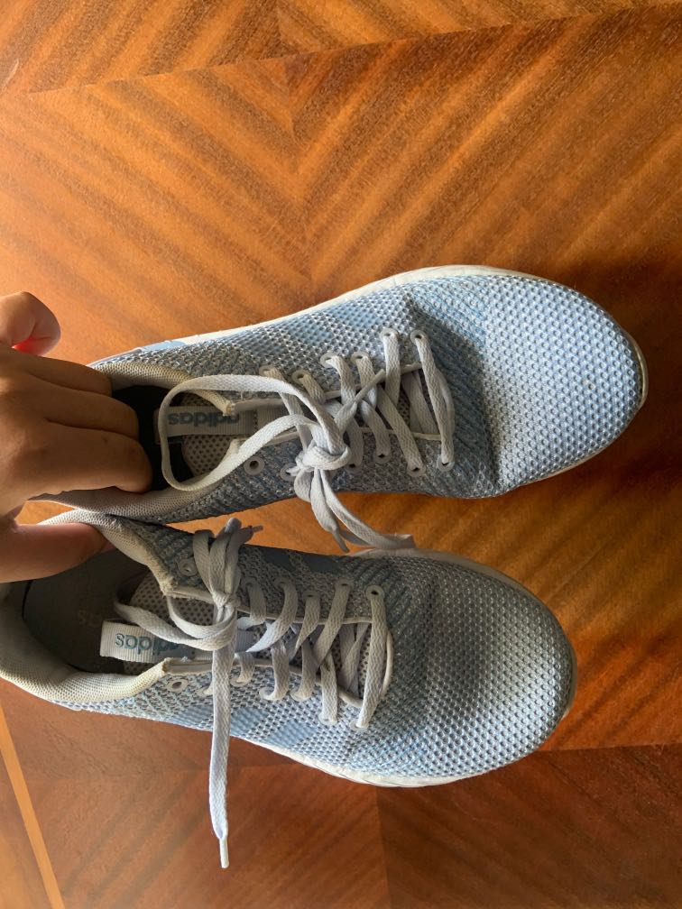 adidas cloudfoam light blue