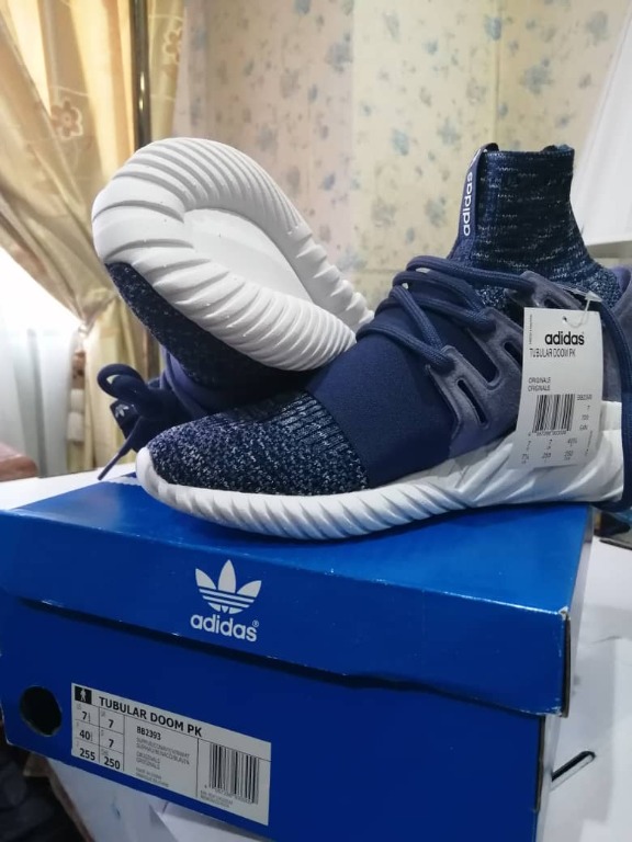 UK7 Adidas Tubular Doom PK Night Marine Men s Fashion Footwear