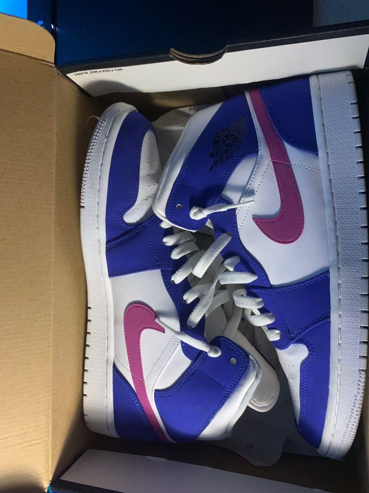 Air jordan 1 mid hyper royal hyper violet cheap