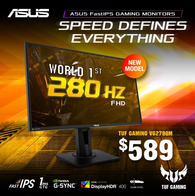 Asus Tuf Vg259qm 280hz Gaming Monitor 24 5 Inch Full Hd 1920x1080 Fast Ips Electronics Computer Parts Accessories On Carousell