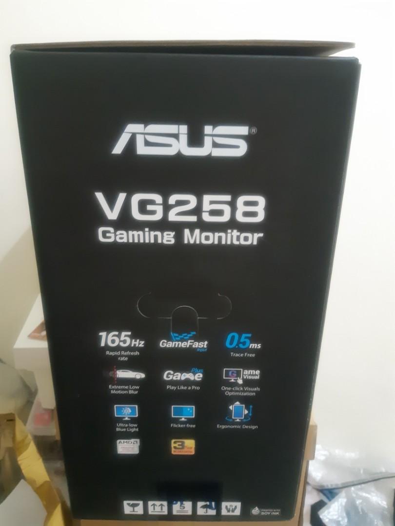 Asus Vg258qr Gaming 165hz 0 5ms On Carousell