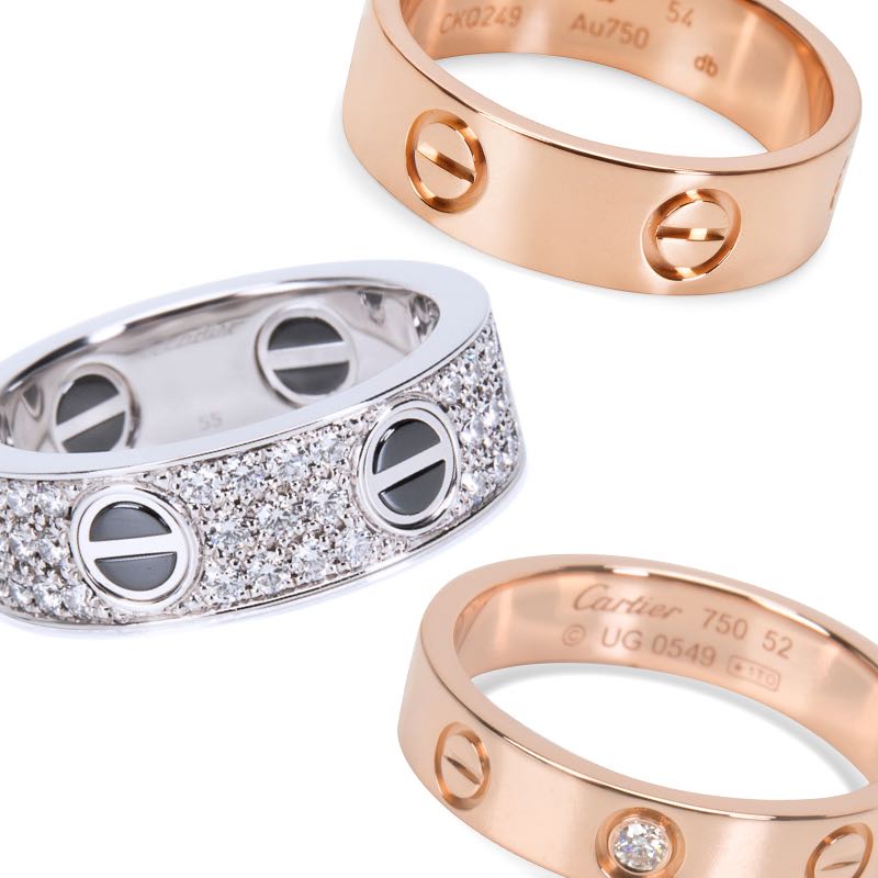 cartier ring 750 54