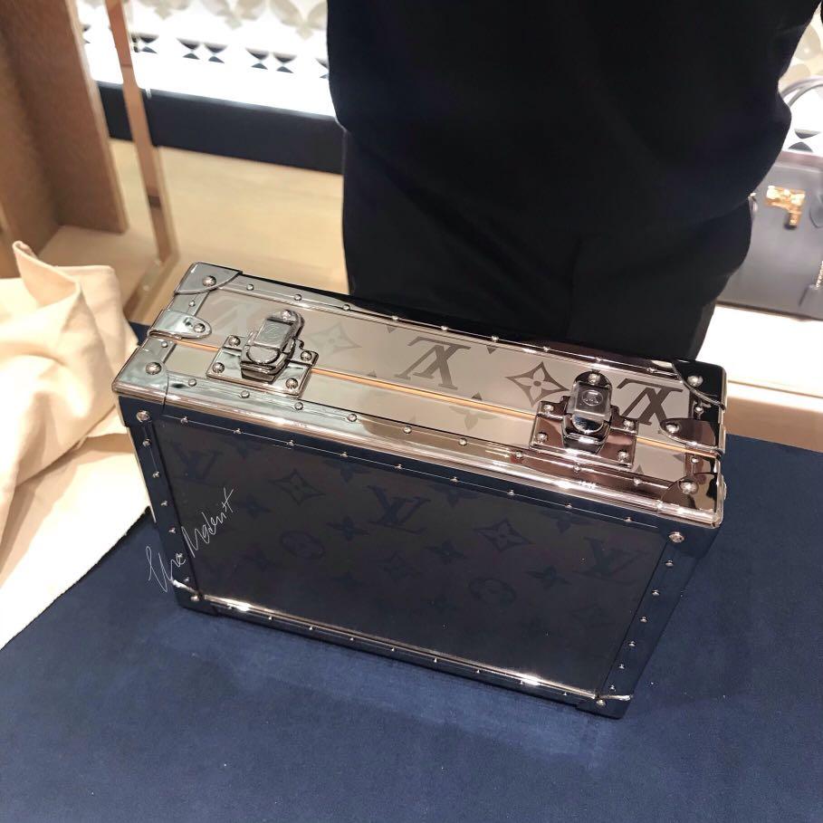 Authentic Louis Vuitton LV Titanium Clutch Box