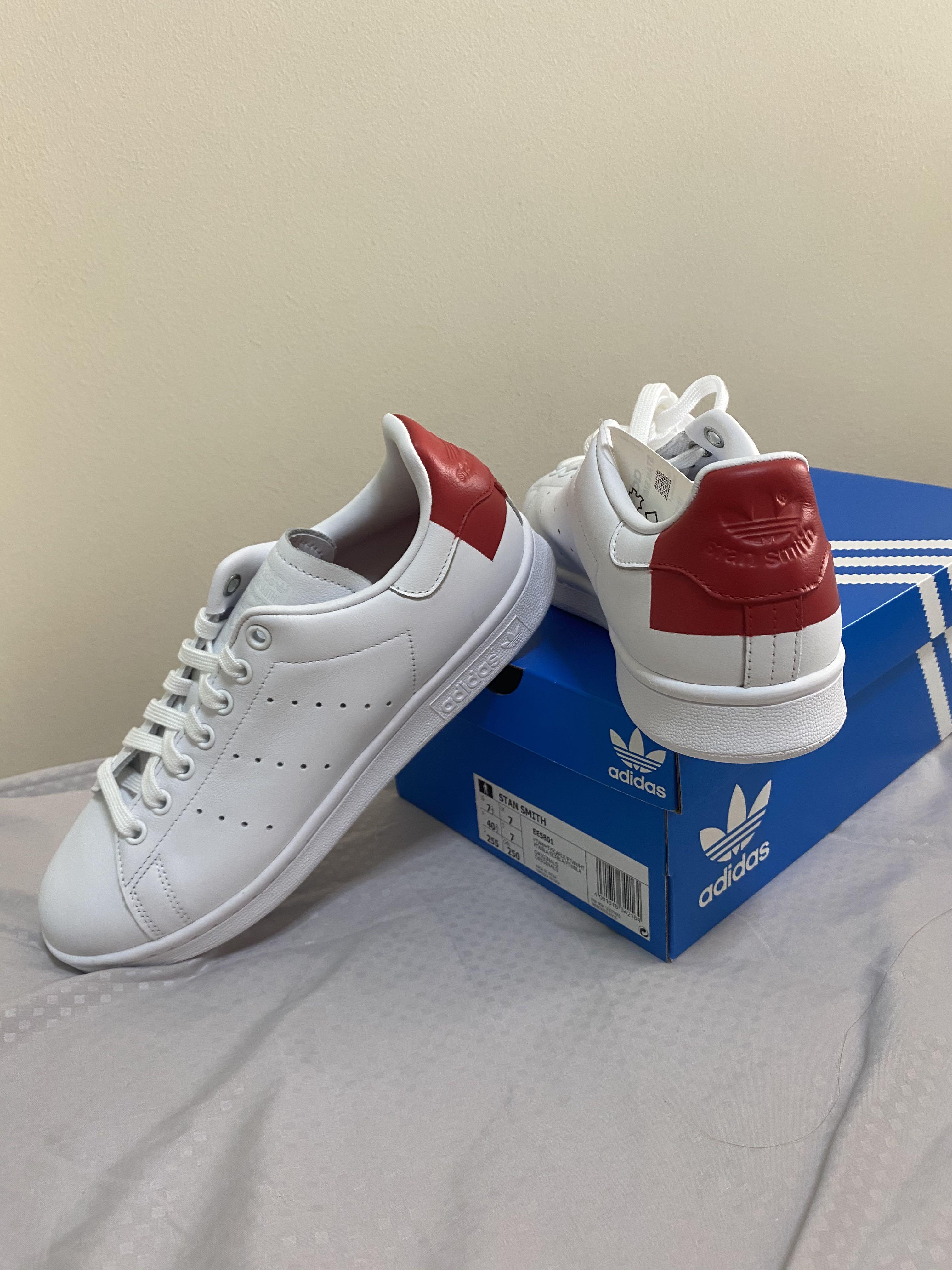 adidas stan smith red mens