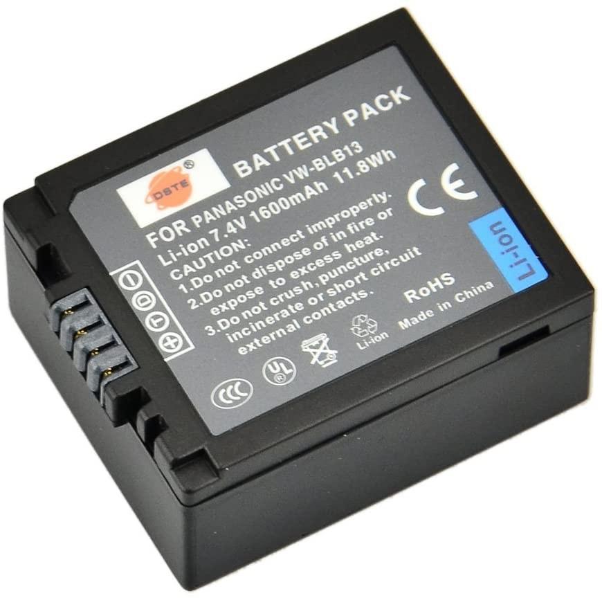 BNIB DSTE® DMWBLB13 Rechargeable Liion Battery x 2 + DC67U Travel and