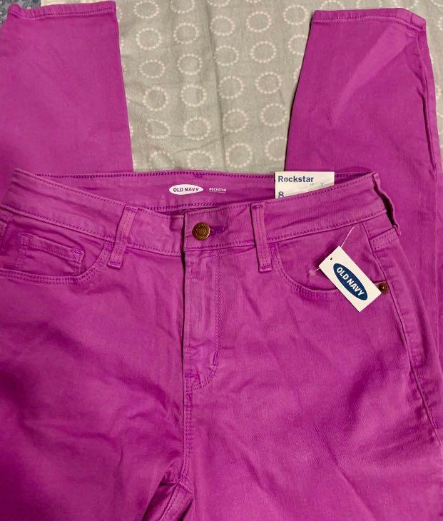 navy colored jeans