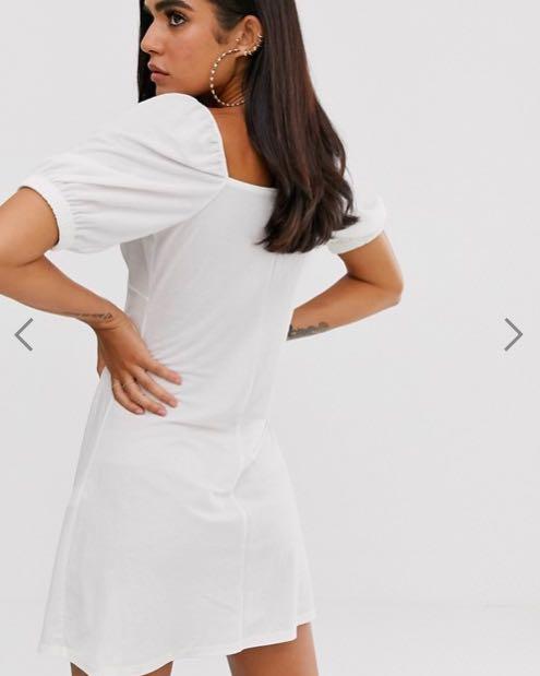 boohoo puff sleeve dress