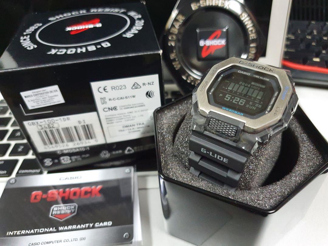 Casio G Shock Gbx 100 1 Gbx100 Gbx 100 Black Men S Fashion Watches On Carousell