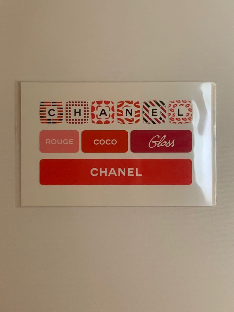 Chanel Computer Keyboard Stickers 貼紙 Makeup Lipstick Rouge Coco No5
