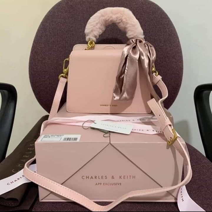 Charles And Keith Fur Bag Women S Fashion Bags Wallets Sling Bags On Carousell