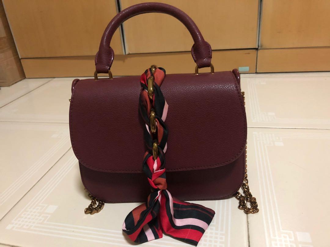 Charles and keith 2025 braided front flap bag