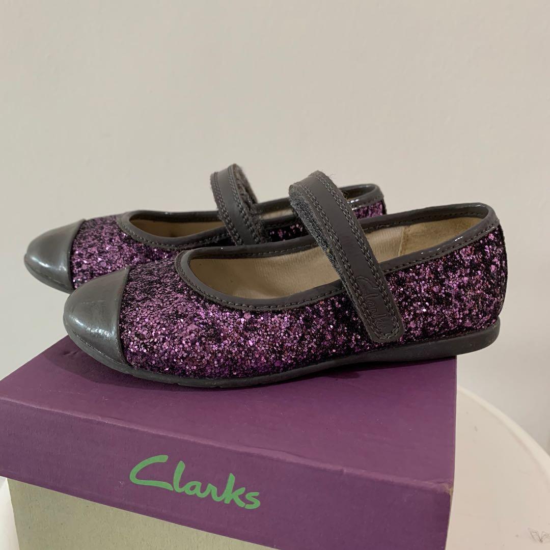 clarks glitter shoes