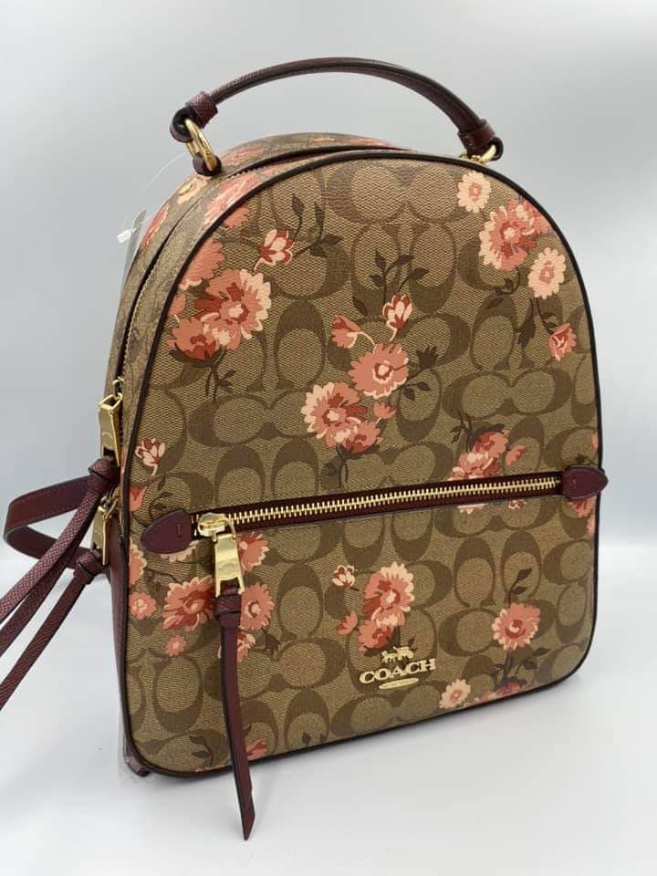 coach floral backpack