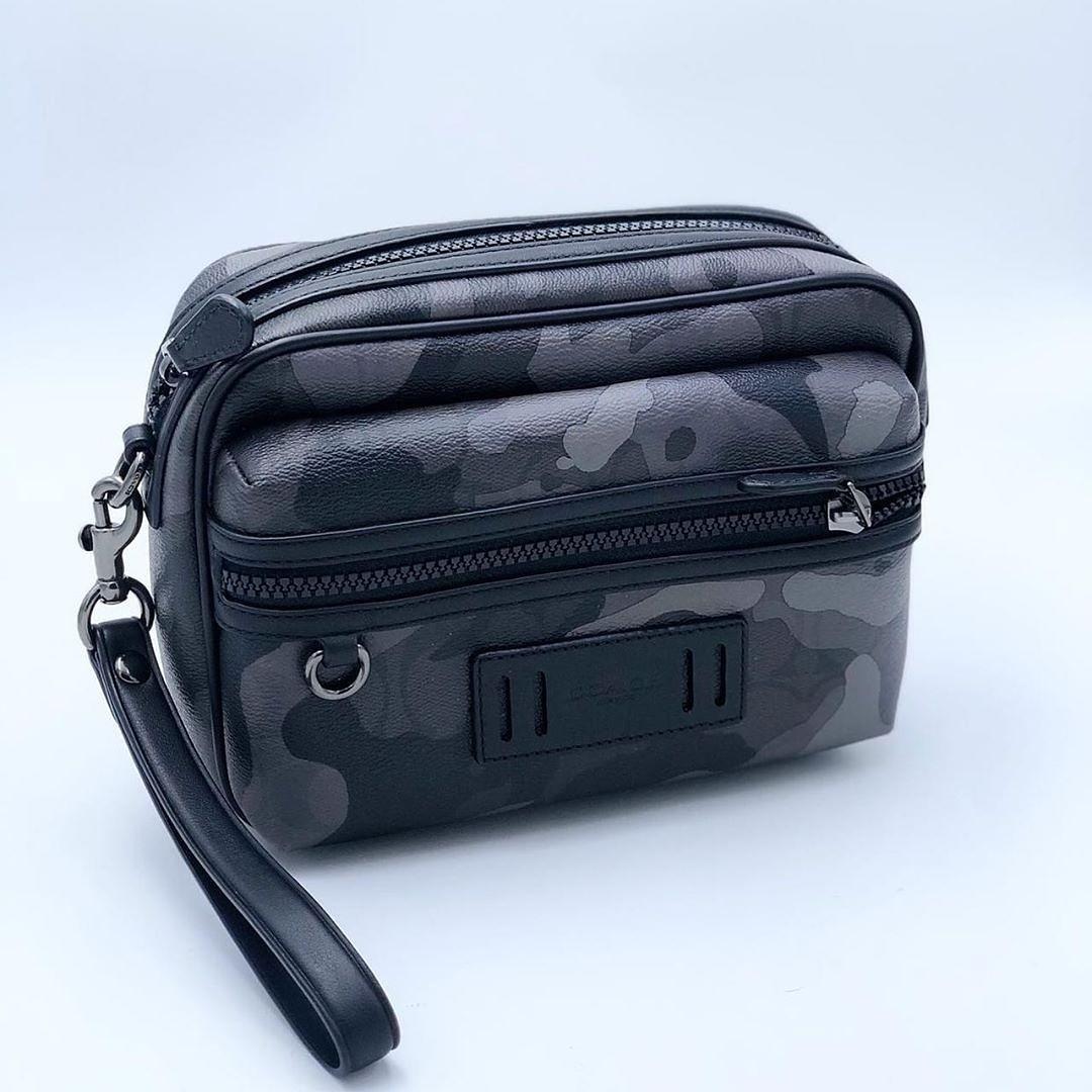 COACH TERRAIN POUCH 20x15CM GREY MULTI