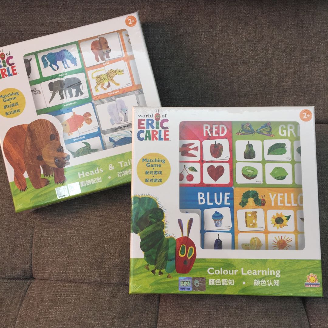 Eric Carle Matching Game color learning carouselljackpot, 兒童＆孕婦用品