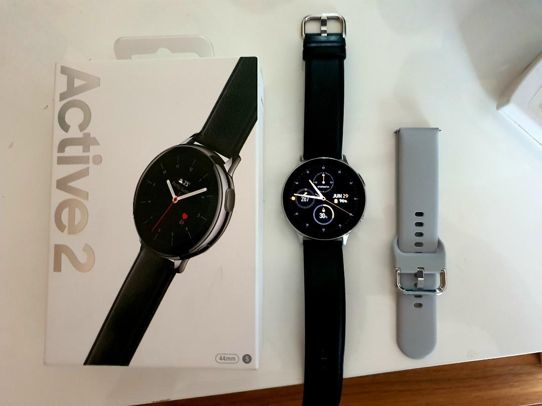 Galaxy watch active deals 2 stainless steel black