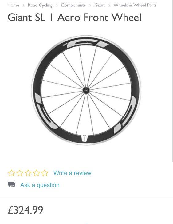 Giant sl1 cheap aero wheelset
