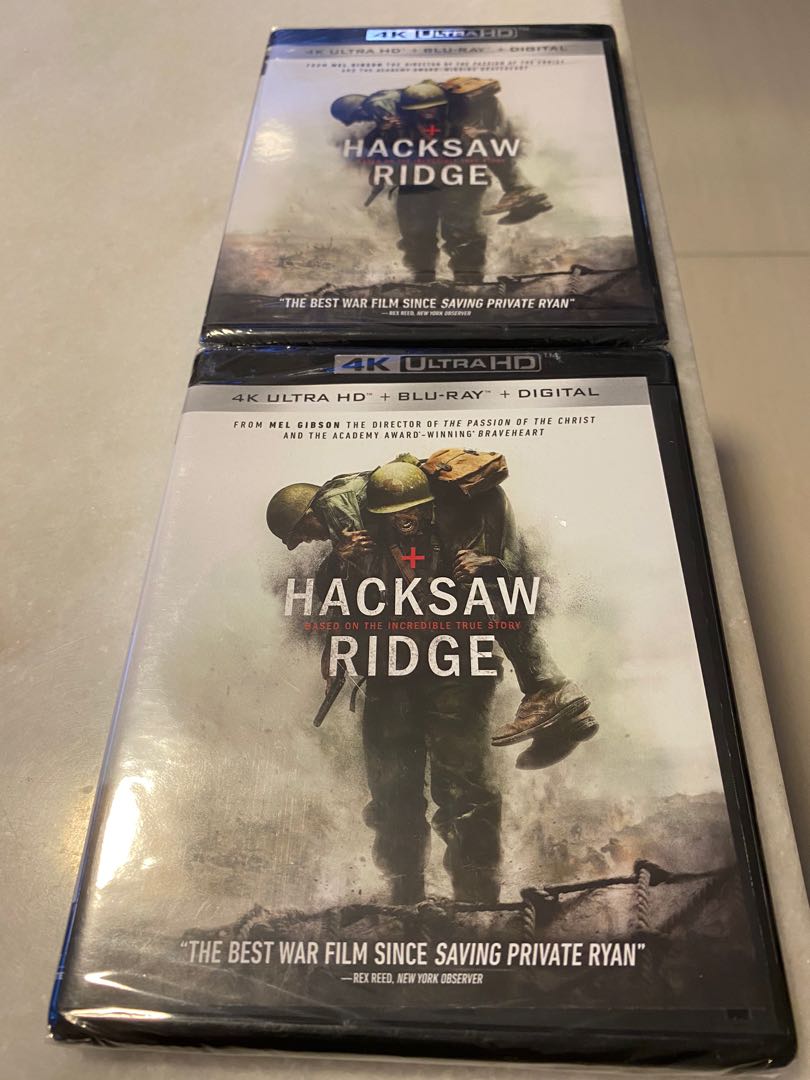 Hacksaw Ridge 4k Ultra Hd Blu Ray Digital Music Media Cds Dvds Other Media On Carousell