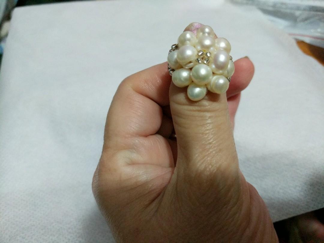 Handmade pearl ring cheap