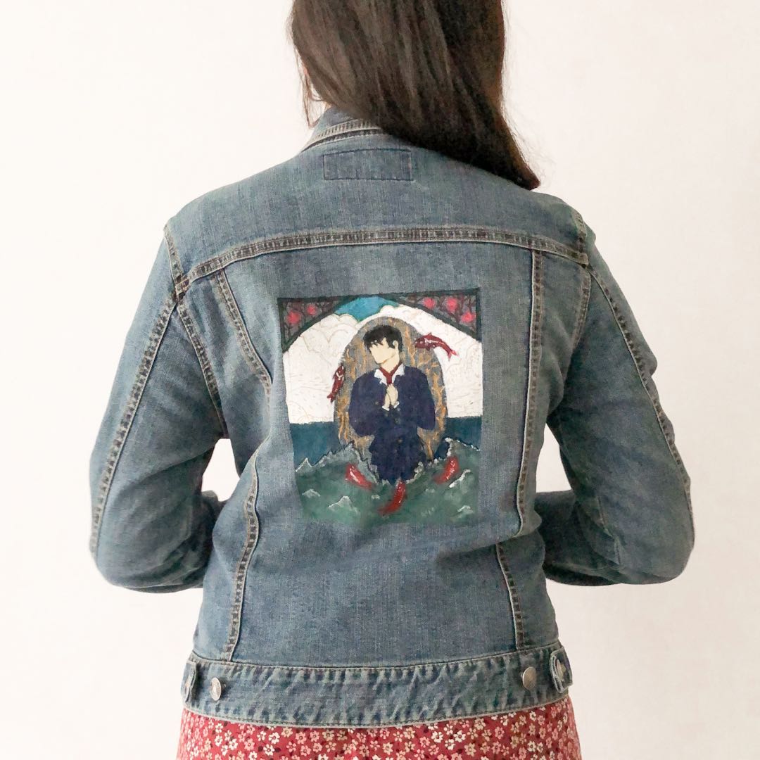 HARRY STYLES Hand-Painted Denim Jacket 