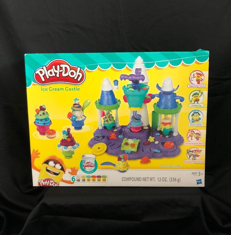 Hasbro ORI Kitchen Creations Ice Cream Castle IceCream Play Doh Confetti Safe Non Toxic Plasticine Clay Play Doh Playdoh