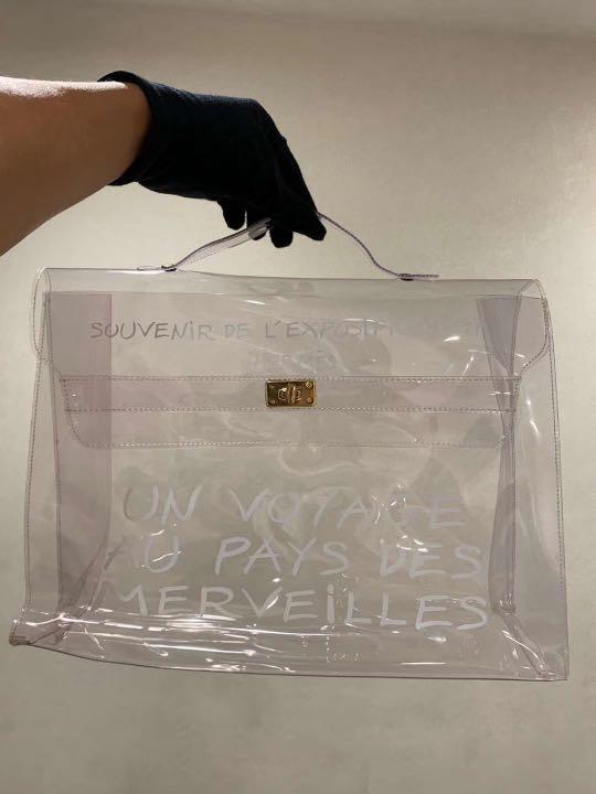 Hermes kelly透明PVC hand bag 🌺正品日本 