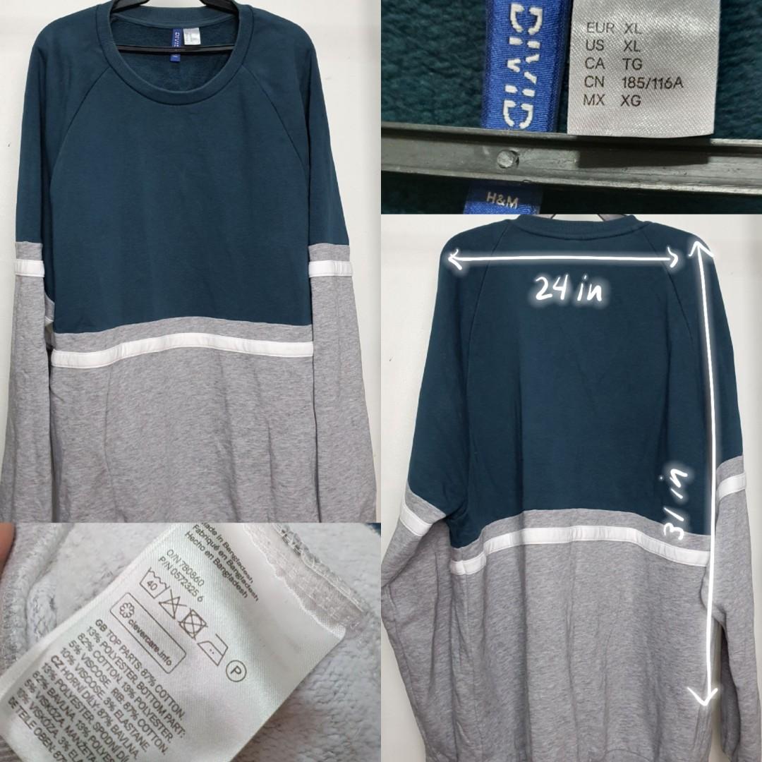 blue and gray sweater