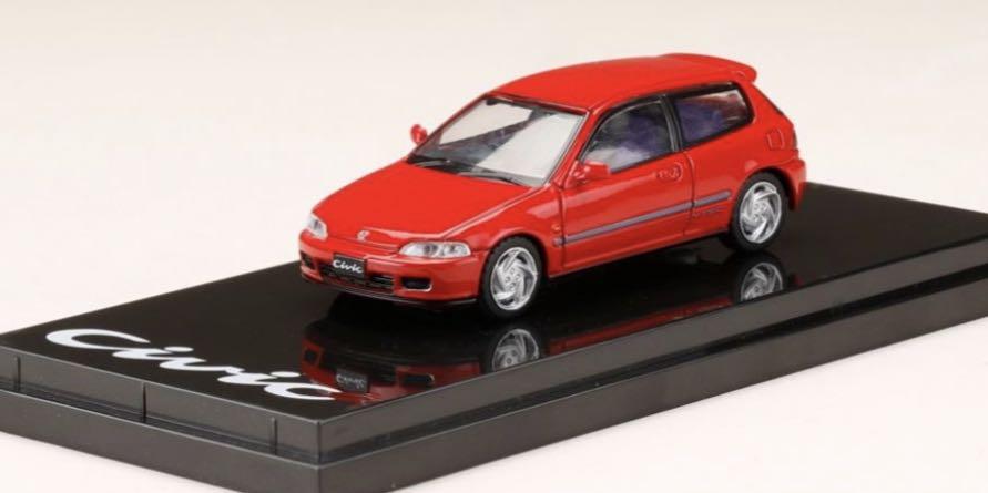 Hobby Japan 合金車 1 64 Honda Civic Eg6 Sir Milano Red 玩具 遊戲類 玩具 Carousell