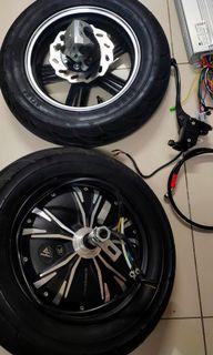 Hub 800w front wheel disc break