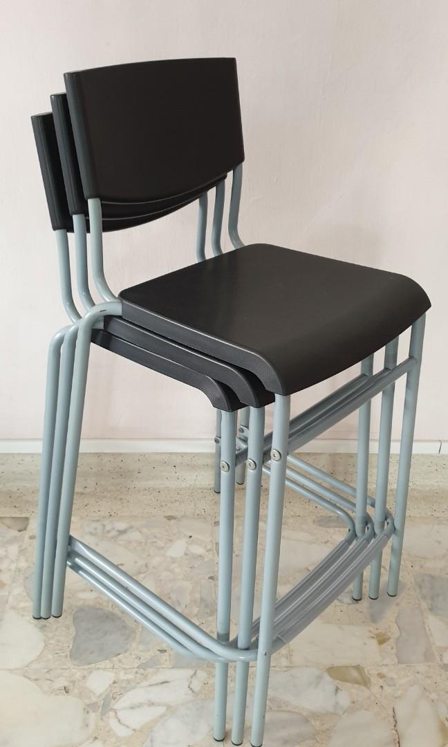 Ikea Bar Chair 3pcs Furniture Tables Chairs On Carousell