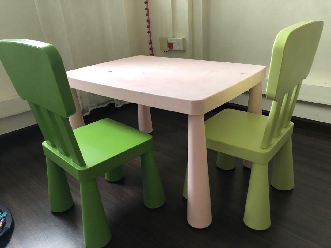 Relocation Please Collect Today Ikea Kids Table And Chairs Furniture Tables Chairs On Carousell