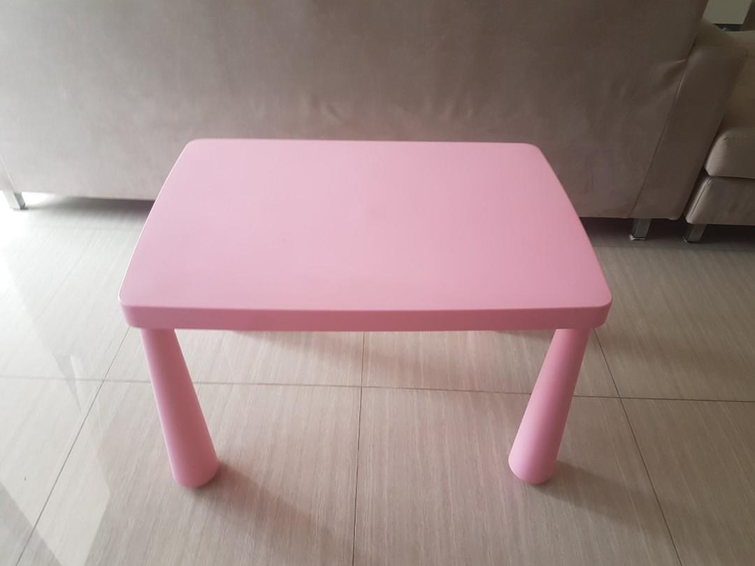 ikea pink kids table