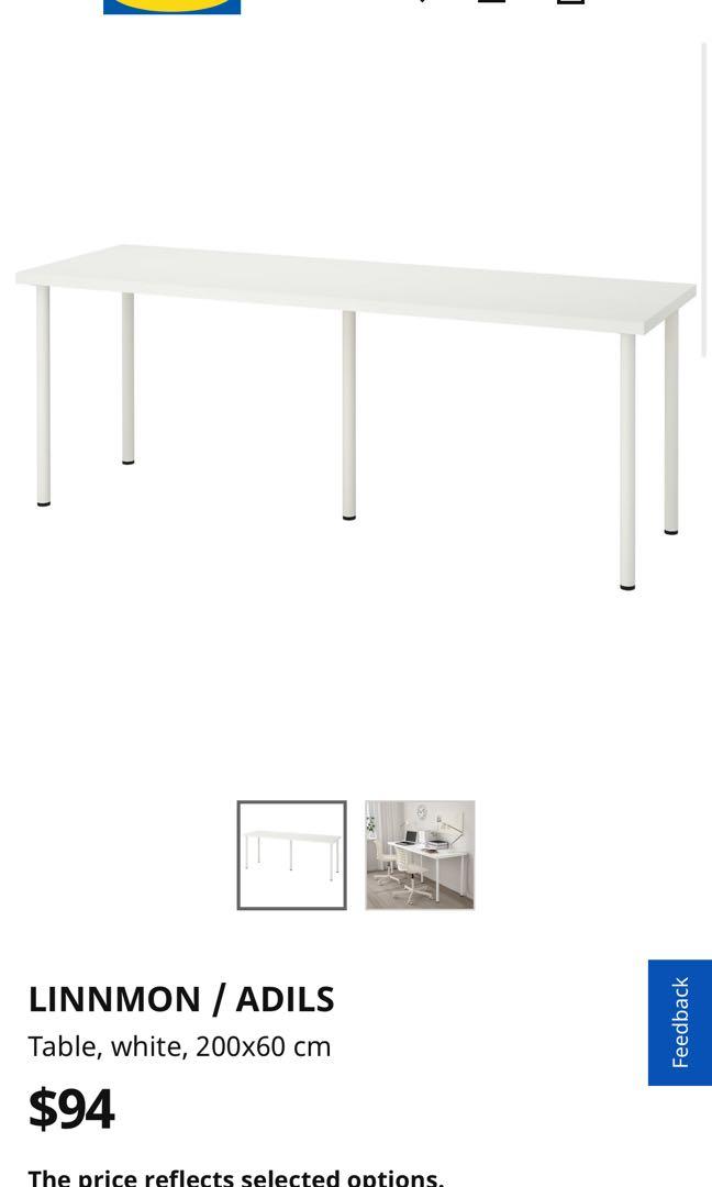 Ikea Linnmon 2m Table Furniture Tables Chairs On Carousell