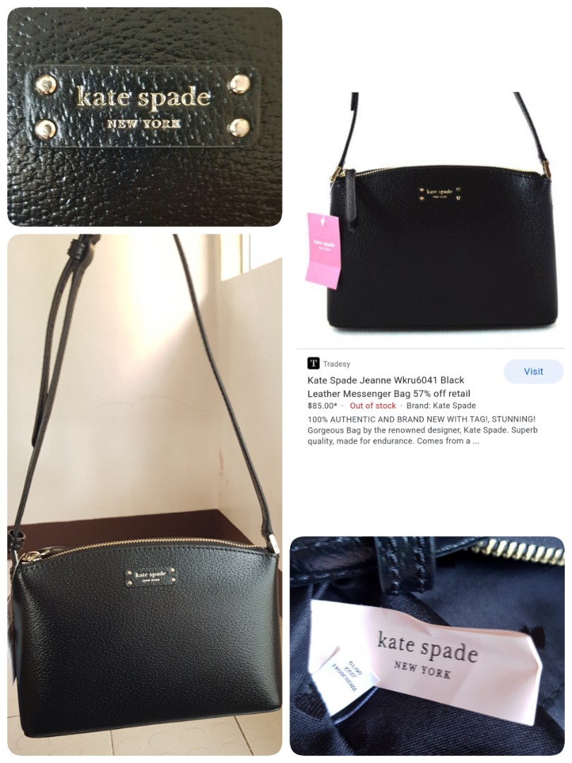 Kate Spade Jeanne leather crossbody bag, Women's Fashion, Bags & Wallets, Cross-body  Bags on Carousell