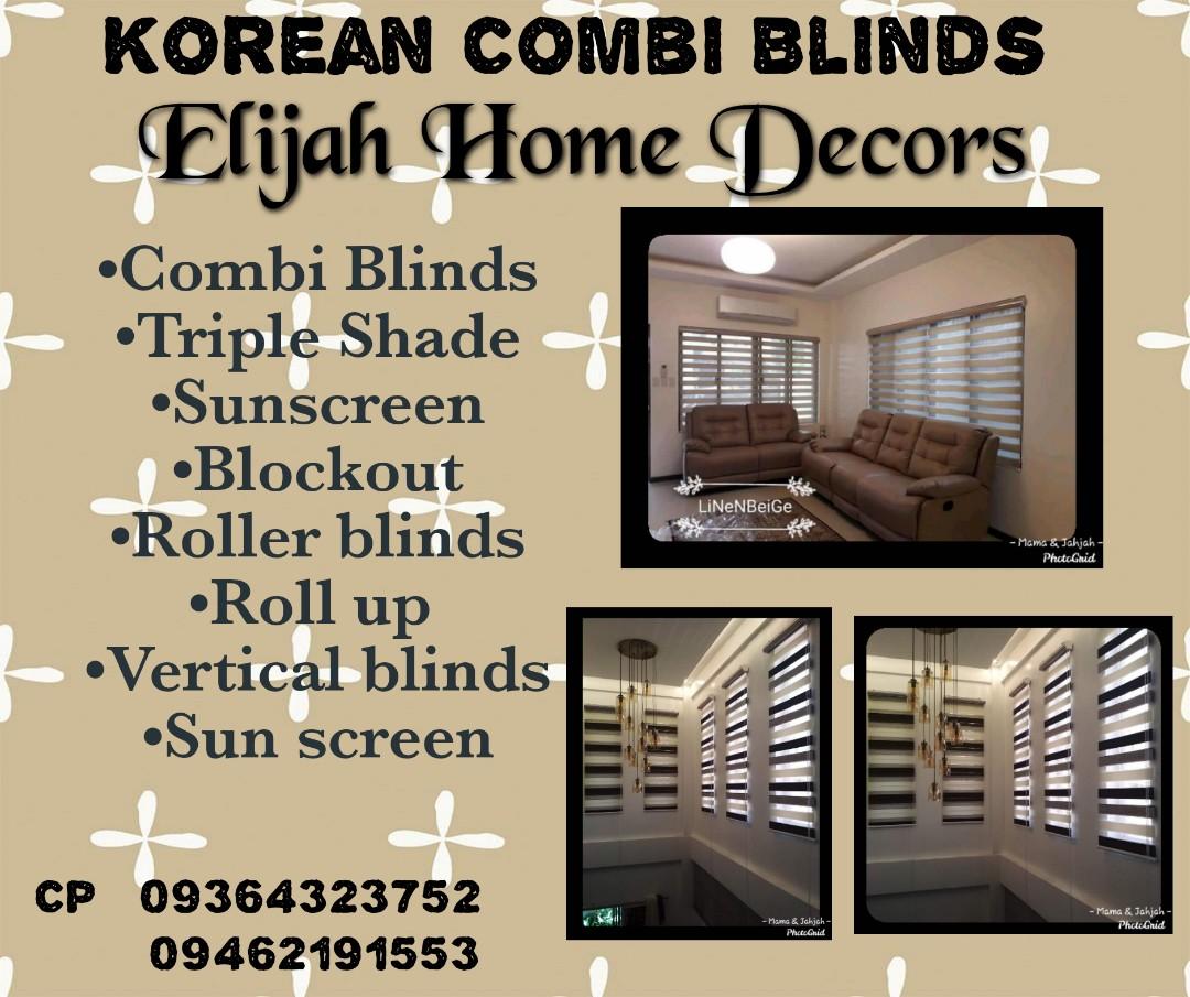 Korean Combi Blinds Furniture Home Living Cleaning Homecare Supplies Cleaning Tools Supplies On Carousell
