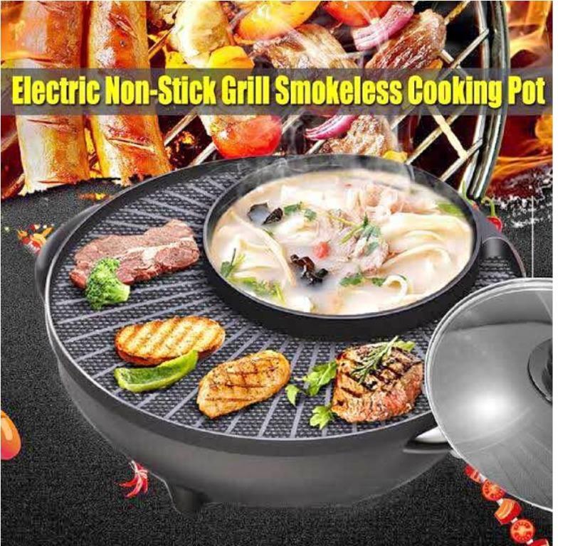 Korean Electric Griller Hongshuangxi Nonstick Pan Samgyupsal, TV