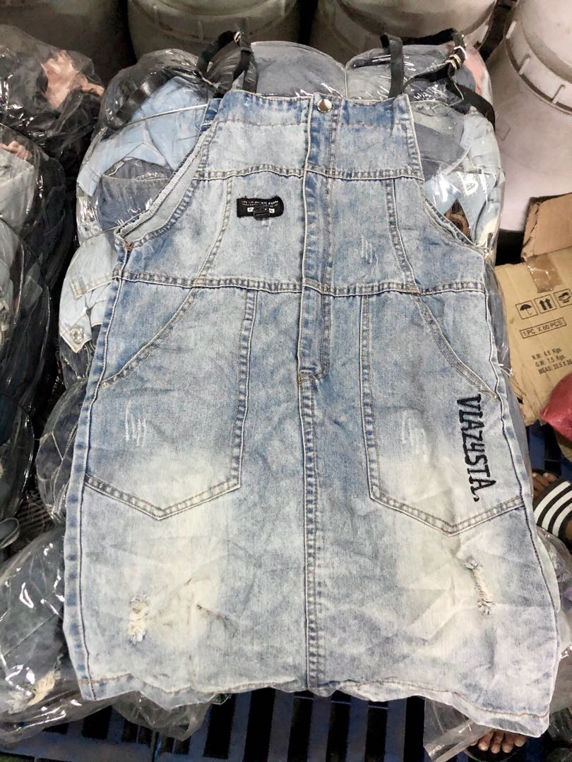 ladies denim jumper dresses