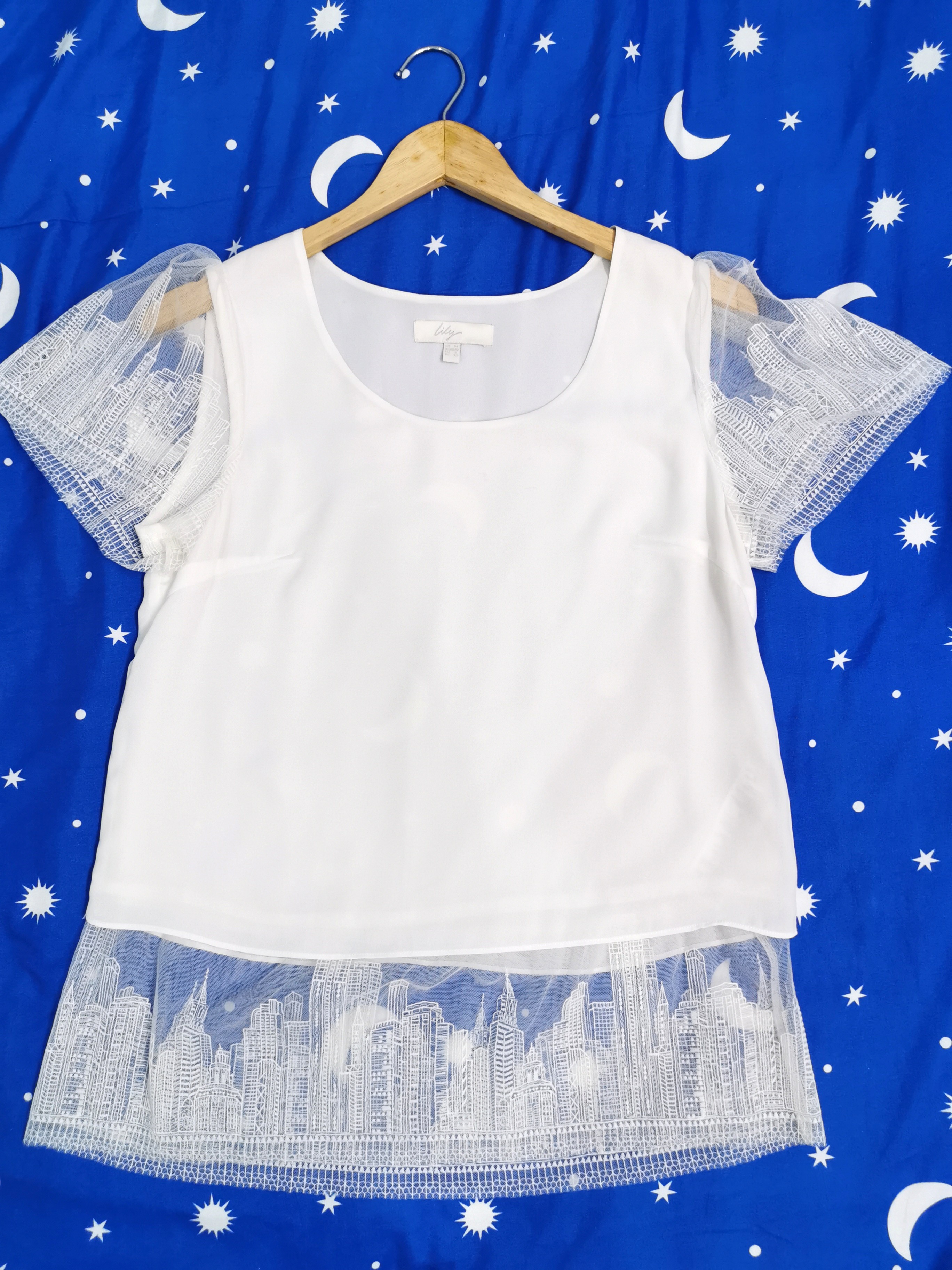 Lily Brand Petite White Top For Lady Women S Fashion Clothes