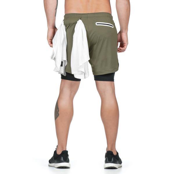 Men's shorts with inner tights, Women's Fashion, Activewear on Carousell